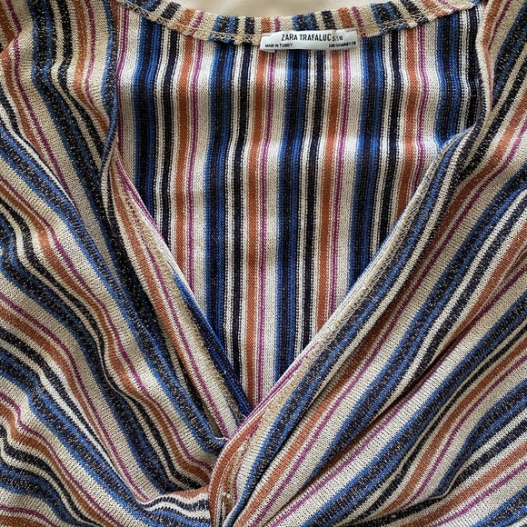 Zara shimmer knotted top - Picture 2 of 5